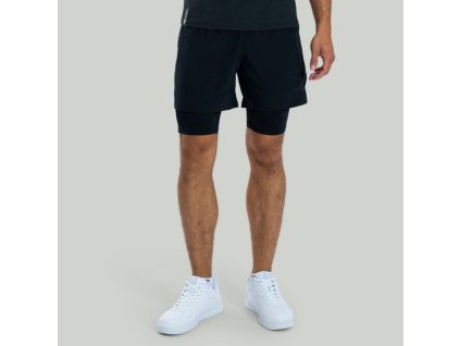 Šortky 2v1 ULTRA Black - STRIX (Velikost XXXL, Barva černá)