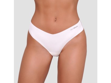 Bezešvé kalhotky 3Pack Chalk - GymBeam (Velikost M, Barva bílá)