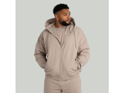 Mikina Zip Taupe - STRIX