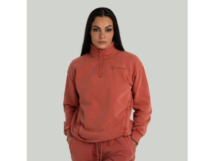 Dámska mikina Washed Terra - STRIX (Velikost L, Barva oranžová)