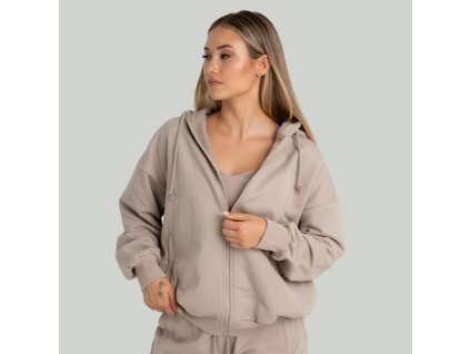 Dámská mikina Zip Taupe - STRIX (Velikost XS, Barva cream)