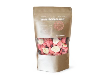 Směs lyofilizovaných bobulí a banánů - GymBeam (Balení (g) 100 g)