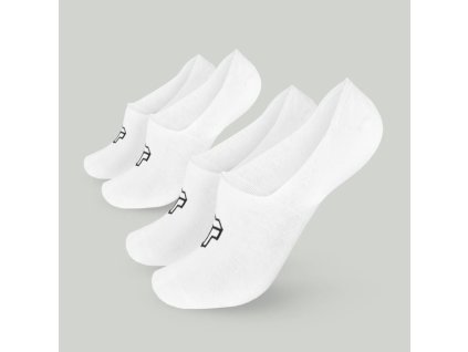 Ponožky No-show 2Pack White - STRIX (Velikost S, Barva bílá)