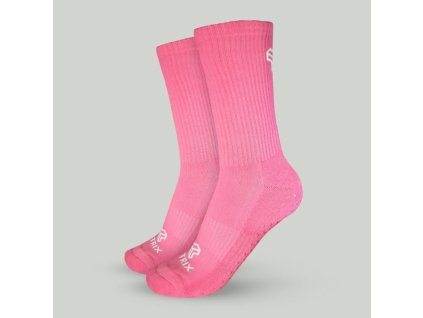 Funkční ponožky Crew Pink - STRIX (Velikost S, Barva růžová)