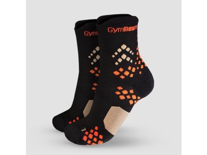 Běžecké ponožky Pulse Black - GymBeam (Velikost S, Barva černá)