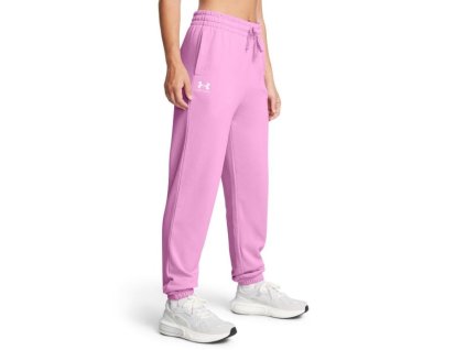Dámské tepláky UA Rival Terry Jogger Pink - Under Armour (Velikost XL, Barva růžová)