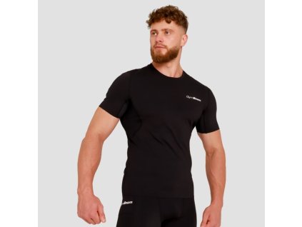Kompresní tričko High Black - GymBeam (Velikost L, Barva černá)
