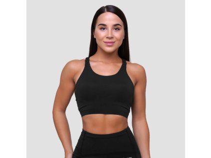 Běžecká sportovní podprsenka Pulse Black - GymBeam (Velikost M, Barva černá)