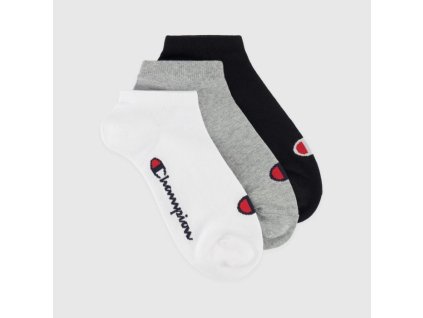 Ponožky Low Cut 3Pack Grey - Champion (Velikost L, L - (43 - 46), Barva šedá)