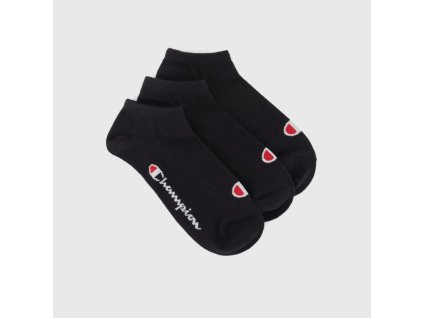 Ponožky Low Cut 3Pack Black - Champion (Velikost M, M - (39 - 42), Barva černá)