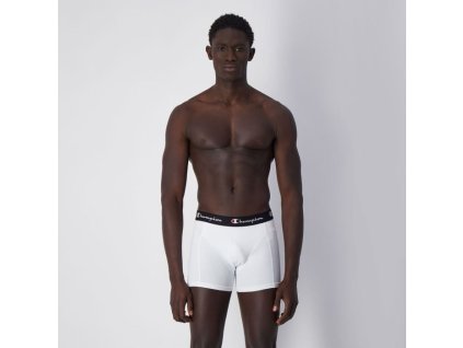 Pánské boxerky Smooth Seam 2 Pack White/Black - Champion
