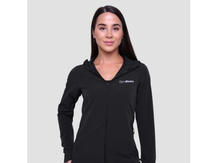 Dámská běžecká bunda Pulse Black - GymBeam (Velikost L, Barva černá)