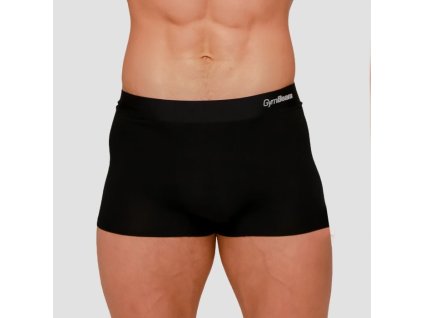 Pánské boxerky Soft 2Pack Black - GymBeam (Velikost XXXL, Barva černá)