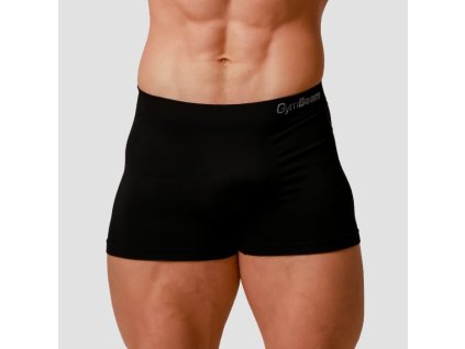 Pánské boxerky Seamless 2Pack Black - GymBeam (Velikost XXXL, Barva černá)