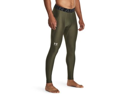 Kompresní legíny HG Armour Leggings Green - Under Armour (Velikost L, Barva zelená)