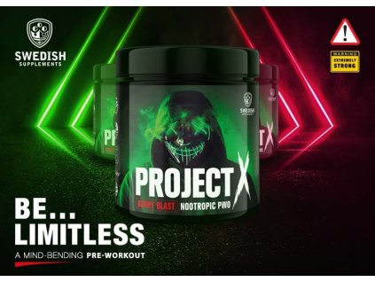 Project X - Swedish Supplements (Balení 330 g, Příchuť Berry Blaster)