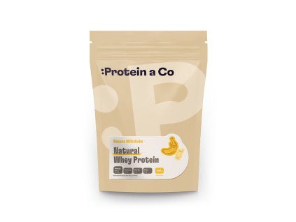 Protein&Co. Natural Whey 1 kg (Přichuť Banana milkshake)