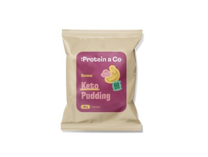 Protein&Co. Keto proteinový pudding – 1 porce 30 g (Příchuť Banán)