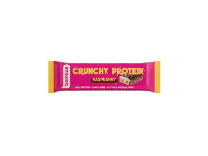 Bombus Crunchy Protein 50 g raspberry (Příchuť vanilka)