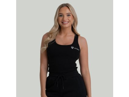 Dámské tílko Ribbed Black - STRIX (Velikost XS, Barva černá)
