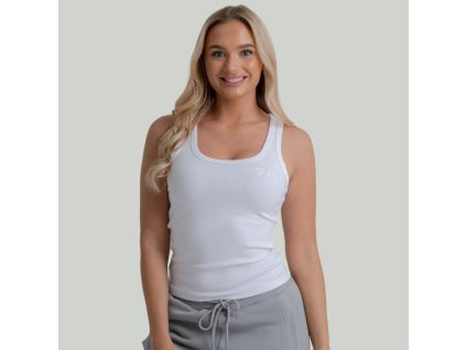 Dámské tílko Ribbed White - STRIX (Velikost XS, Barva bílá)