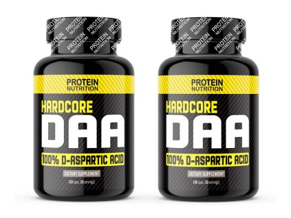 1+1 Zadarmo: Hardcore DAA - Protein Nutrition (Balení 100 kaps. + 100 kaps.)