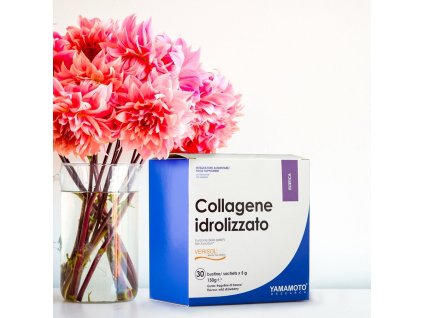 Collagene idrolizzato (zmes 4 kolagénov) - Yamamoto (Balení 30 bags x 5 g, Příchuť Wild Strawberry)