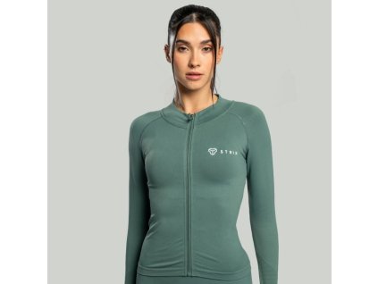 Dámský sportovní top Seamless Moss - STRIX (Velikost L, Barva zelená)