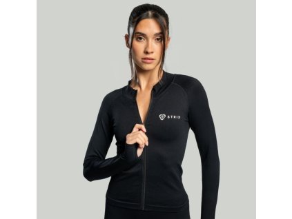 Dámský sportovní top Seamless Black - STRIX (Velikost XS, Barva černá)