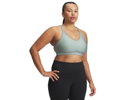 Sportovní podprsenka Crossback Low Green - Under Armour