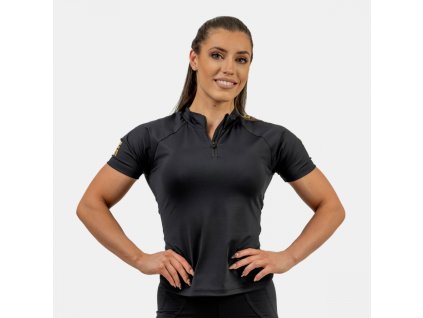Dámské tričko Intense Ultimate Black/Gold - NEBBIA