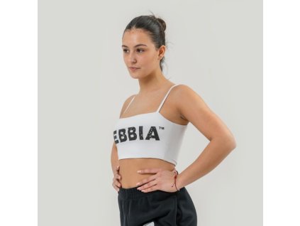 Bandeau sportovní podprsenka Back Check White - NEBBIA