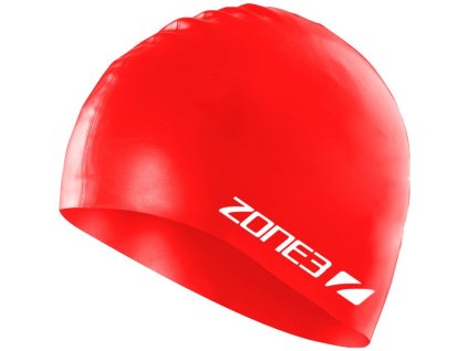Plavecká čepice Red - ZONE3 (Barva červená)