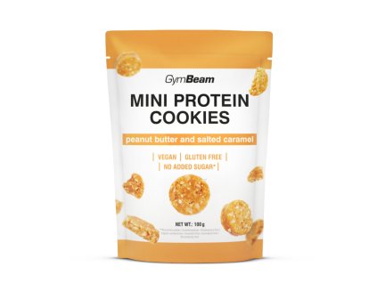 Mini Protein Cookies - GymBeam (Příchuť peanut butter salted caramel, Balení (g) 100 g)