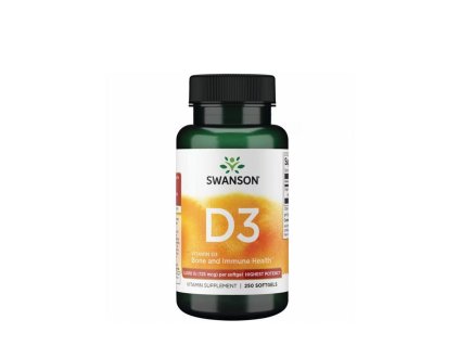 SWANSON VITAMIN D3 HIGHEST POTENCY 5000IU 250Sgels