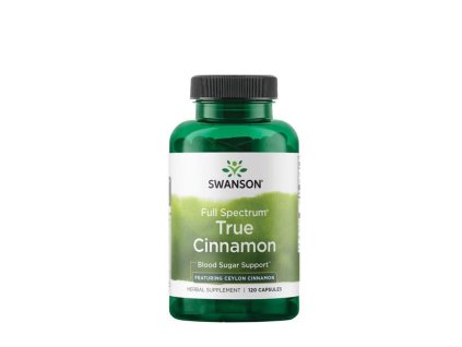 Swanson Cejlonská Skořice True Cinnamon 300 mg 120 kapslí