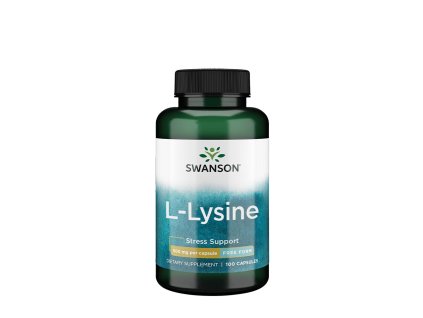 Swanson L-Lysin Free Form L-Lysine 500 mg 100 kapslí