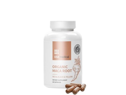 USA medical Organic Maca Root 60 kapslí