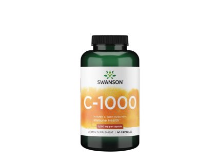 Swanson Vitamín C 1000 mg s Šípkem 90 kapslí