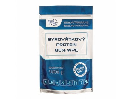 NutriStar Syrovátkový protein 80 % - 1000 g sáček