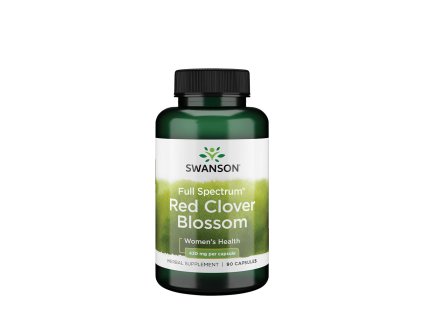 Swanson Red Clover Blossom Červený Jetel 430 mg 90 kapslí