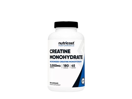 Nutricost Creatine Monohydrate Capsules 180 kapslí