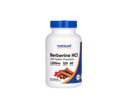 NUTRICOST BERBERINE HCL WITH CEYLON CINNAMON 1200 MG 120 Caps