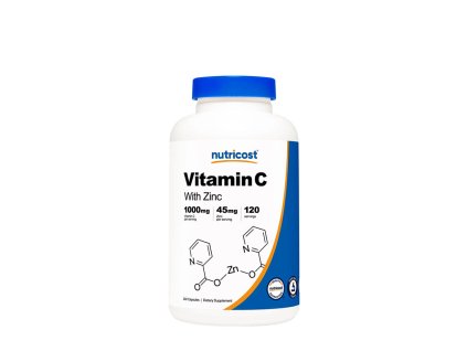 NUTRICOST VITAMIN C WITH ZINC 1045 MG 240 Caps