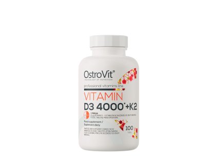 OstroVit Vitamin D3 4000 IU K2 100 tablets