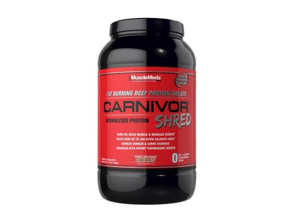 MuscleMeds Carnivor - Hovězí protein Formule pro spalování tuků a budování svalů 968 g (Příchuť Čokoláda)