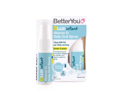 BetterYou Dlux Infant Daily Vitamin D Oral Spray 15 ml (Příchuť Bez příchutě)