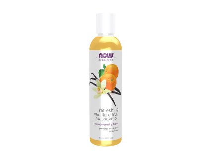 7671 Refreshing vanilla citrus massage oil 8oz 237mL
