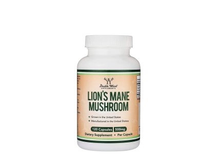 Double Wood Supplements Lion's Mane Mushroom 120 kapslí