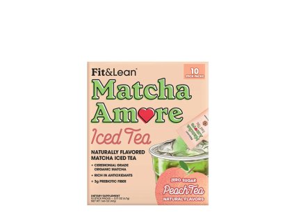 Fit & Lean Matcha Amore - Iced Tea 47 g (Příchuť Broskvový ledový čaj)